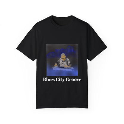 Blues City Groove T-Shirt - Unisex Garment-Dyed