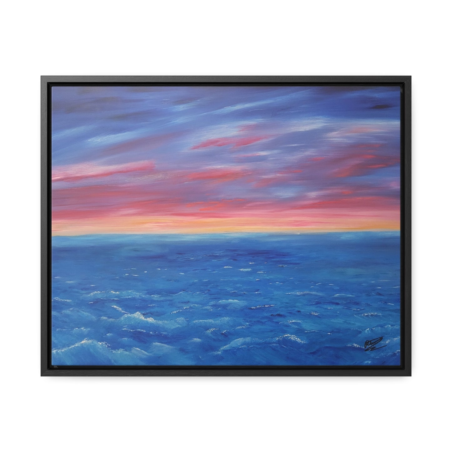 High Seas Sunset - Gallery Canvas Wraps, Horizontal Frame