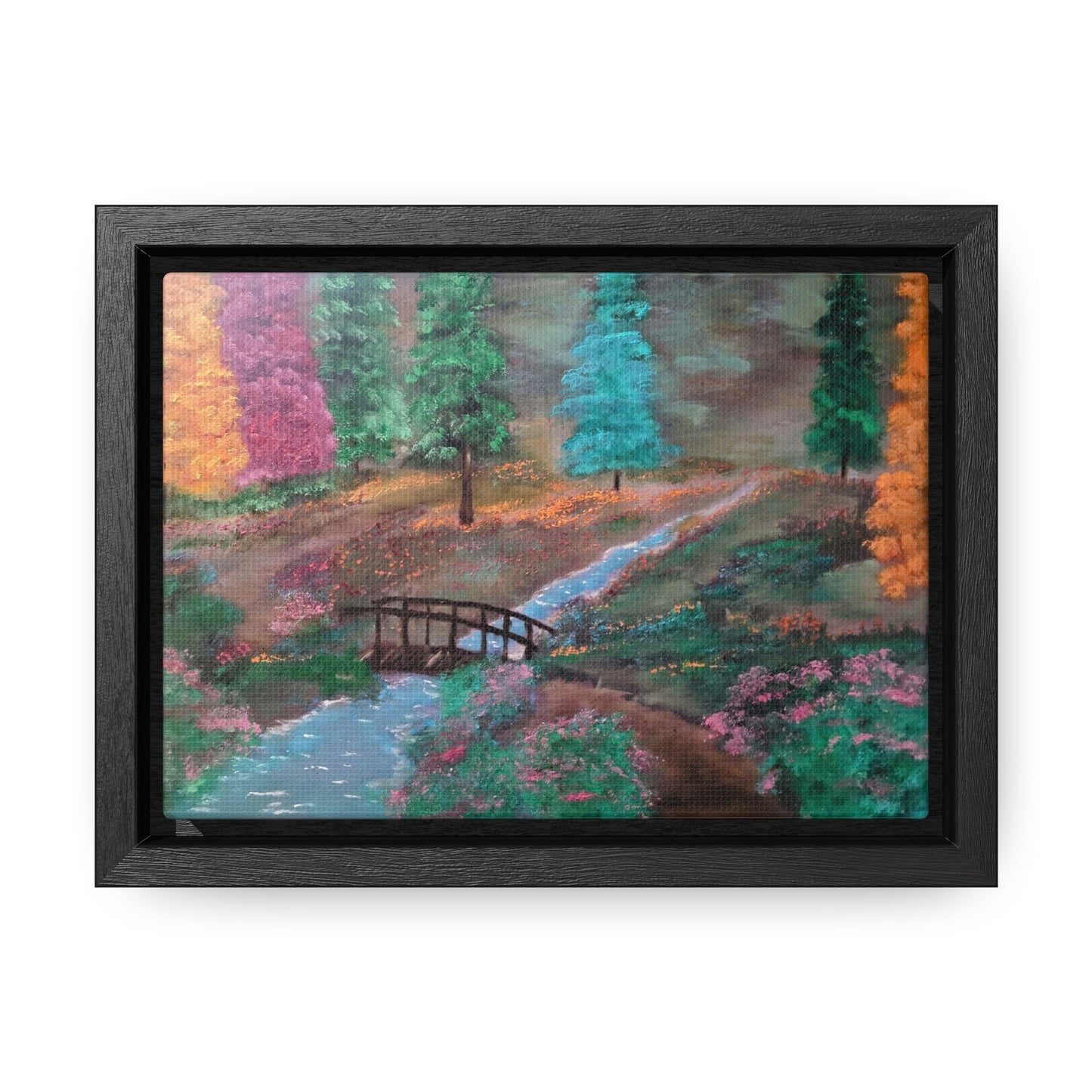 The Lighted Forest - Gallery Canvas Wraps, Horizontal Frame