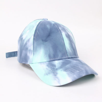 American Baseball Cap Men's Cross-border Tie-dye Fashion Outdoor Hat Ladies Big Cap