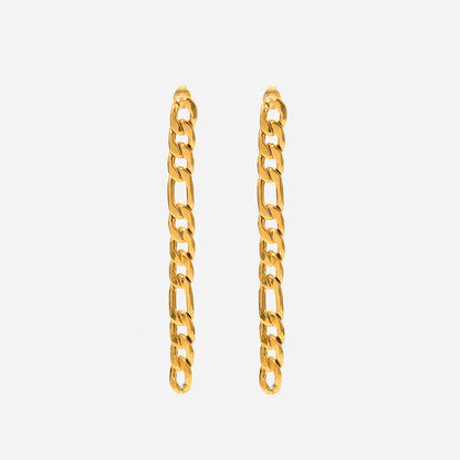 Gold Ear Chain Earrings Non-fading Titanium Steel