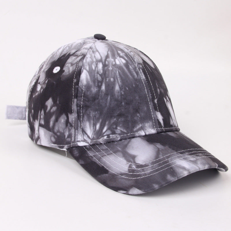 American Baseball Cap Men's Cross-border Tie-dye Fashion Outdoor Hat Ladies Big Cap