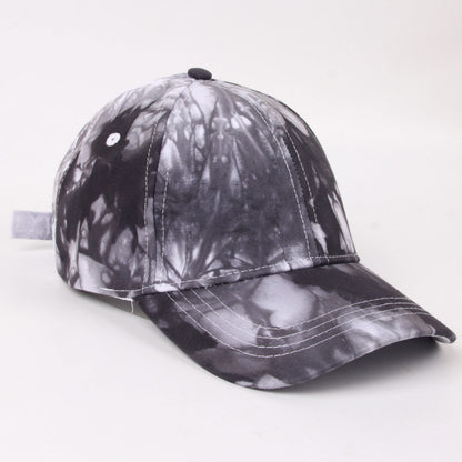 American Baseball Cap Men's Cross-border Tie-dye Fashion Outdoor Hat Ladies Big Cap