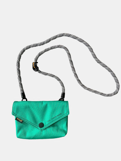 Himawari Solid Color Envelope Shape Crossbody Bag with Removable Strap