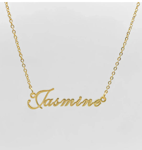 Stainless Steel English Letter Pendant Plated 18K Gold