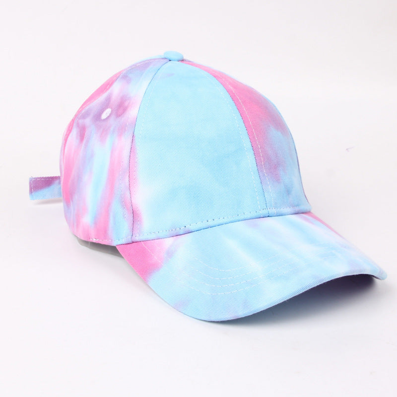 American Baseball Cap Men's Cross-border Tie-dye Fashion Outdoor Hat Ladies Big Cap