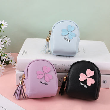 Japan And South Korea Cute Coin Purse Leather Girl