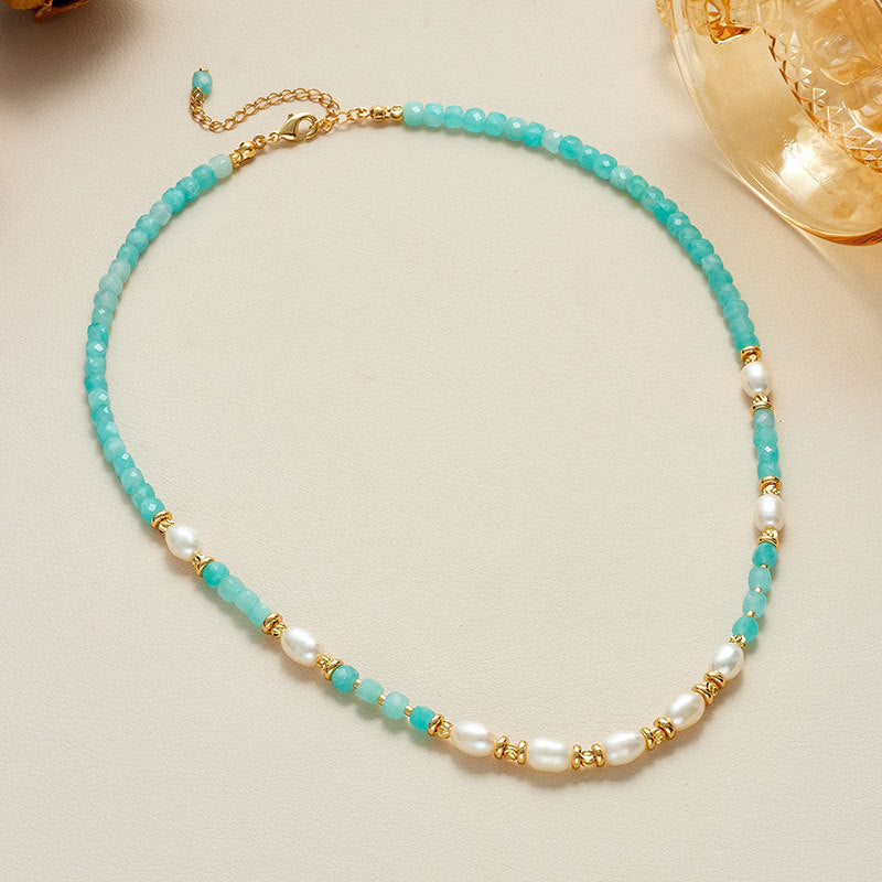 Freshwater Pearl Necklace Female Pendant Clavicle Chain