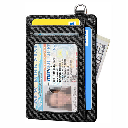 Men's Leather RFID Anti-theft Card Swiping Bag