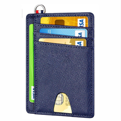 Men's Leather RFID Anti-theft Card Swiping Bag